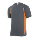 T-Shirt Técnica Bicolor 105501 Cinza/Laranja